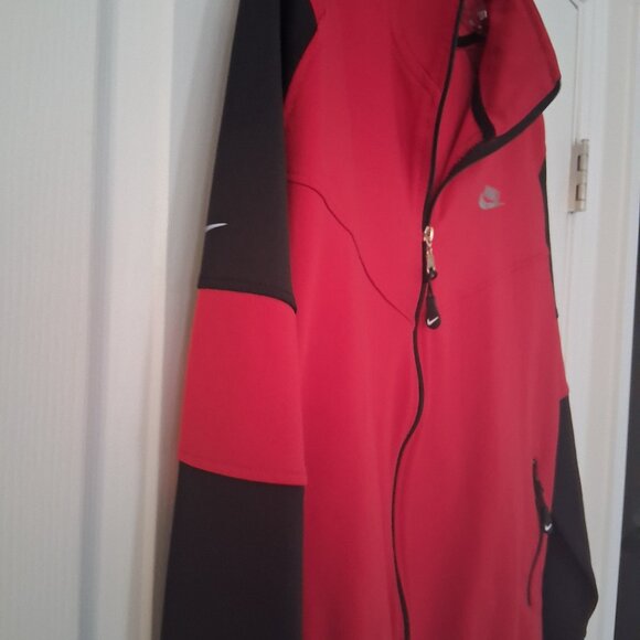 Nike Athletic Jacket Men Large Red Vintage Retro 90s Colourblock - Picture 5 of 8